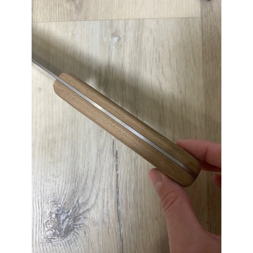Chicago Cutlery 610M Chef Knife Walnut Wood Handle Full Tang Stainless Steel